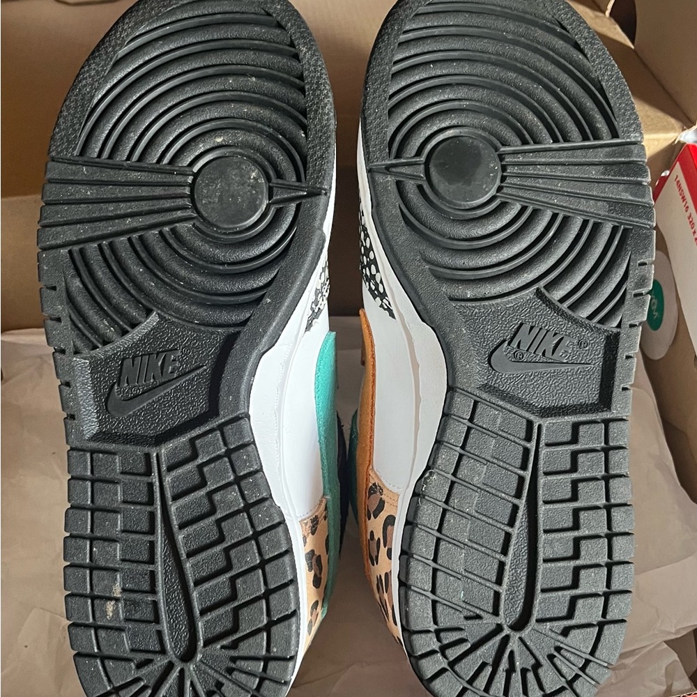 Deadstock Nike Womens Dunk Low SE "Safari Mix" Box Animal Patchwork Wm 8 Men 6.5 - Picture 10 of 10